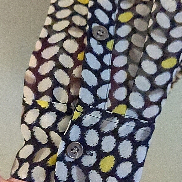 Two By Vince Camuto Sheer Button Down Shirt - Picture 4 of 8